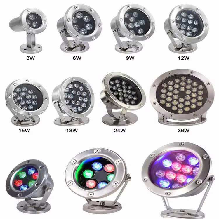 Đèn Led Âm Nước IP68 từ 1W Đến 36W – Cao Cấp